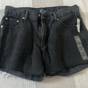 Black Jean Shorts